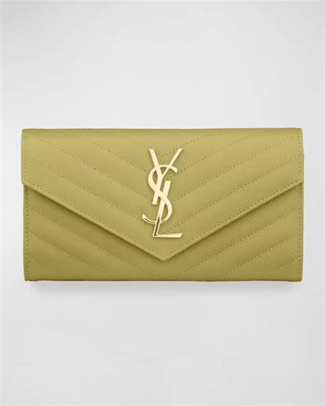 YSL large flap wallet